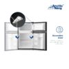 Arctic King 3.2 Cu ft Two Door Mini Fridge with Freezer, Black, E-Star, ARM32D5ABB
