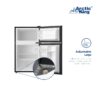 Arctic King 3.2 Cu ft Two Door Mini Fridge with Freezer, Black, E-Star, ARM32D5ABB