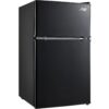 Arctic King 3.2 Cu ft Two Door Mini Fridge with Freezer, Black, E-Star, ARM32D5ABB