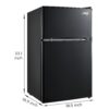 Arctic King 3.2 Cu ft Two Door Mini Fridge with Freezer, Black, E-Star, ARM32D5ABB