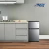 Arctic King 3.2 Cu ft Two Door Mini Fridge with Freezer, Stainless Steel, E-Star