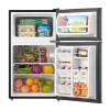 Arctic King 3.2 Cu ft Two Door Mini Fridge with Freezer, Stainless Steel, E-Star