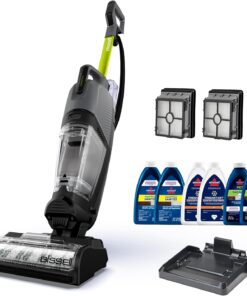 BISSELL CrossWave HydroSteam Deluxe Wet Dry Vac, Multi-Purpose Vacuum, Wash, and Steam, Formula Included, Green, 3515G