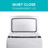 BLACK+DECKER Small Portable Washer, Washing Machine for Household Use, Portable Washer 2.0 Cu. Ft. with 6 Cycles, Transparent Lid & LED Display