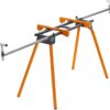 BORA Universal Miter Saw Stand with Quick Release Tool Mounting System- Portable Miter Saw Stand 500 Lbs Max Weight Load - 34-inch Height with Outrigger Arms Up to 114 Inches - PM-4000, Orange