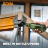 BORA Workhorse Saw horses 2 pack Folding Heavy Duty Legs, Metal Saw horse with 2x4 Bracket Built in Bottle Opener Professional Saw Horse for Woodworking Carpenters Contractors PM-3350T