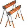 Bora Portamate Speedhorse XT Sawhorse Pair- Two pack, 30-36 inch height adjustable Legs, Metal Top for 2x4, Heavy Duty Pro Bench Saw Horse for Contractors, Carpenters - PM-4550T,Orange