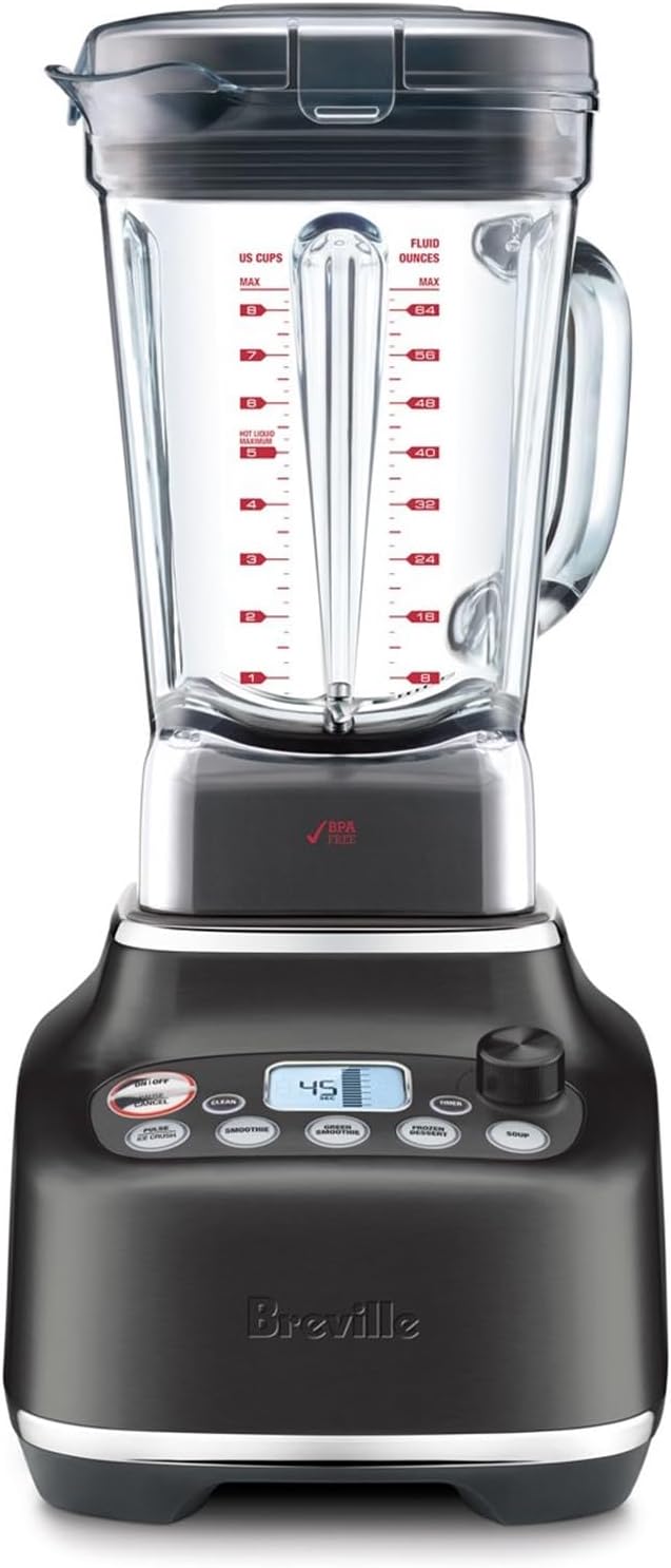 Breville BBL920BST Super Q Commercial-Grade Home Blender, Black Stainless Steel Breville BBL920BST Super Q Commercial-Grade Home Blender, Black Stainless Steel