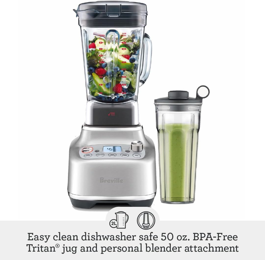 Breville BBL920BST Super Q Commercial-Grade Home Blender, Black Stainless Steel6 Breville BBL920BST Super Q Commercial-Grade Home Blender, Black Stainless Steel
