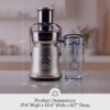 Breville BJE830BTR Juice Fountain Cold XL, 70 fl oz, Black Truffle Breville BJE830BTR Juice Fountain Cold XL, 70 fl oz, Black Truffle