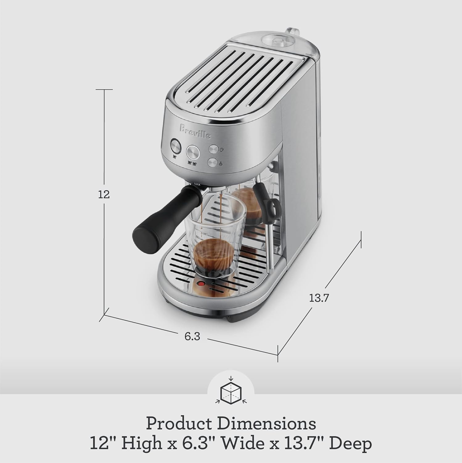 Breville Bambino Espresso Machine BES450BSS, Brushed Stainless Steel4 Breville Bambino Espresso Machine BES450BSS, Brushed Stainless Steel