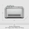 Breville Smart Scoop Ice Cream Maker BCI600XL, Brushed Stainless Steel