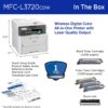 Brother Color Laser Printer All-in-One with Scanner, Copier and Fax - Professional Wireless Business Printer with Auto Duplex and 250-Sheet Capacity for Small Office (MFC-L3720CDW)