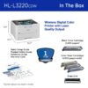 Brother HL-L3220CDW Wireless Compact Digital Color Printer with Laser Quality Output, Duplex and Mobile Device Printing