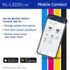 Brother HL-L3220CDW Wireless Compact Digital Color Printer with Laser Quality Output, Duplex and Mobile Device Printing