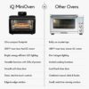 CHEF iQ MiniOven Smart Toaster Oven Air Fryer Combo, 11-in-1 Countertop Convection Oven, Bake, Broil, Air Fry, Broil, Dehydrate, 1750W, 25 Qt Capacity, Fast Cooking with Touchscreen Controls – Black CHEF iQ MiniOven Smart Toaster Oven Air Fryer Combo, 11-in-1 Countertop Convection Oven, Bake, Broil, Air Fry, Broil, Dehydrate, 1750W, 25 Qt Capacity, Fast Cooking with Touchscreen Controls – Black