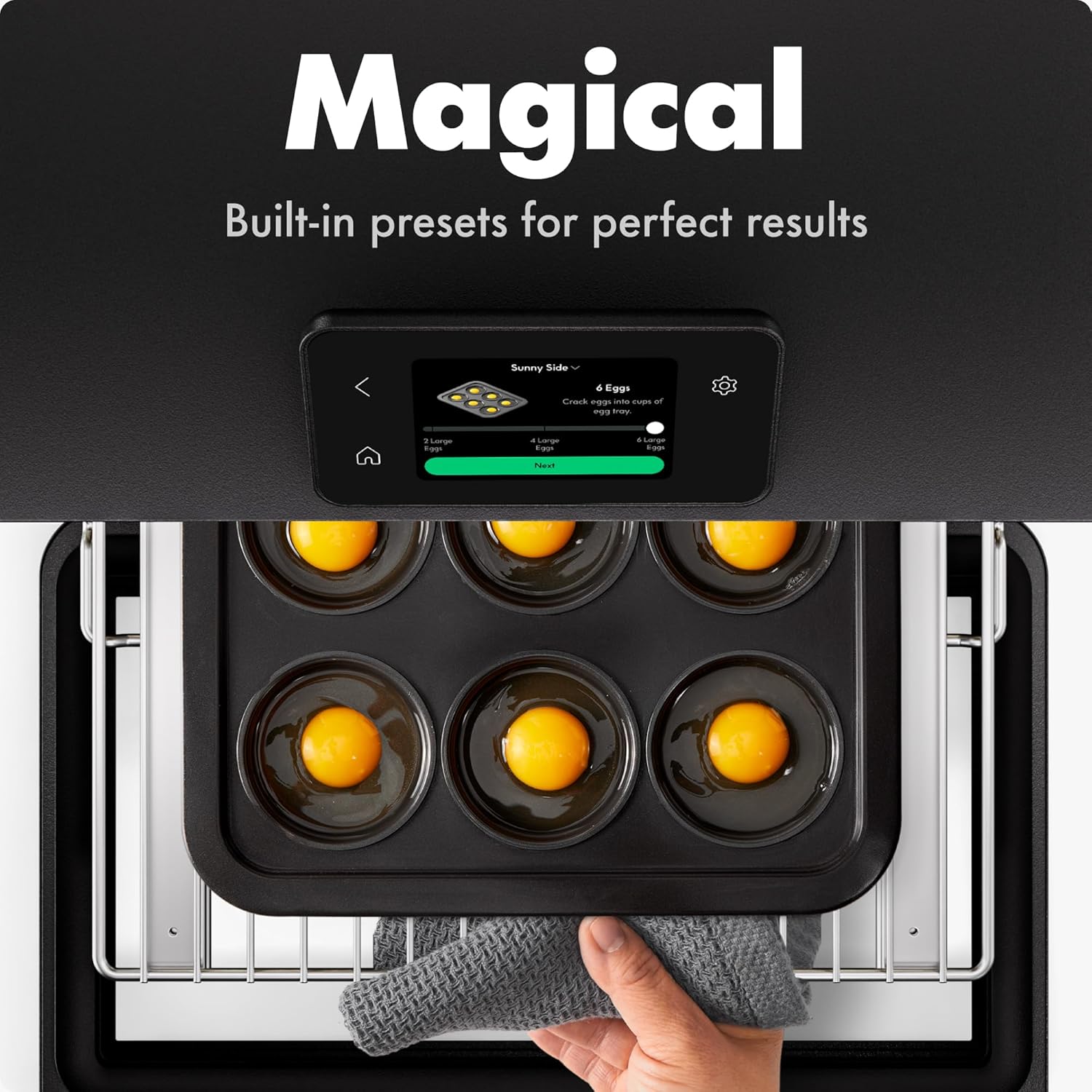 CHEF iQ MiniOven Smart Toaster Oven Air Fryer Combo, 11-in-1 Countertop Convection Oven, Bake, Broil, Air Fry, Broil, Dehydrate, 1750W, 25 Qt Capacity, Fast Cooking with Touchscreen Controls – Black6 CHEF iQ MiniOven Smart Toaster Oven Air Fryer Combo, 11-in-1 Countertop Convection Oven, Bake, Broil, Air Fry, Broil, Dehydrate, 1750W, 25 Qt Capacity, Fast Cooking with Touchscreen Controls – Black