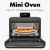 CHEF iQ MiniOven Smart Toaster Oven Air Fryer Combo, 11-in-1 Countertop Convection Oven, Bake, Broil, Air Fry, Broil, Dehydrate, 1750W, 25 Qt Capacity, Fast Cooking with Touchscreen Controls – Black CHEF iQ MiniOven Smart Toaster Oven Air Fryer Combo, 11-in-1 Countertop Convection Oven, Bake, Broil, Air Fry, Broil, Dehydrate, 1750W, 25 Qt Capacity, Fast Cooking with Touchscreen Controls – Black