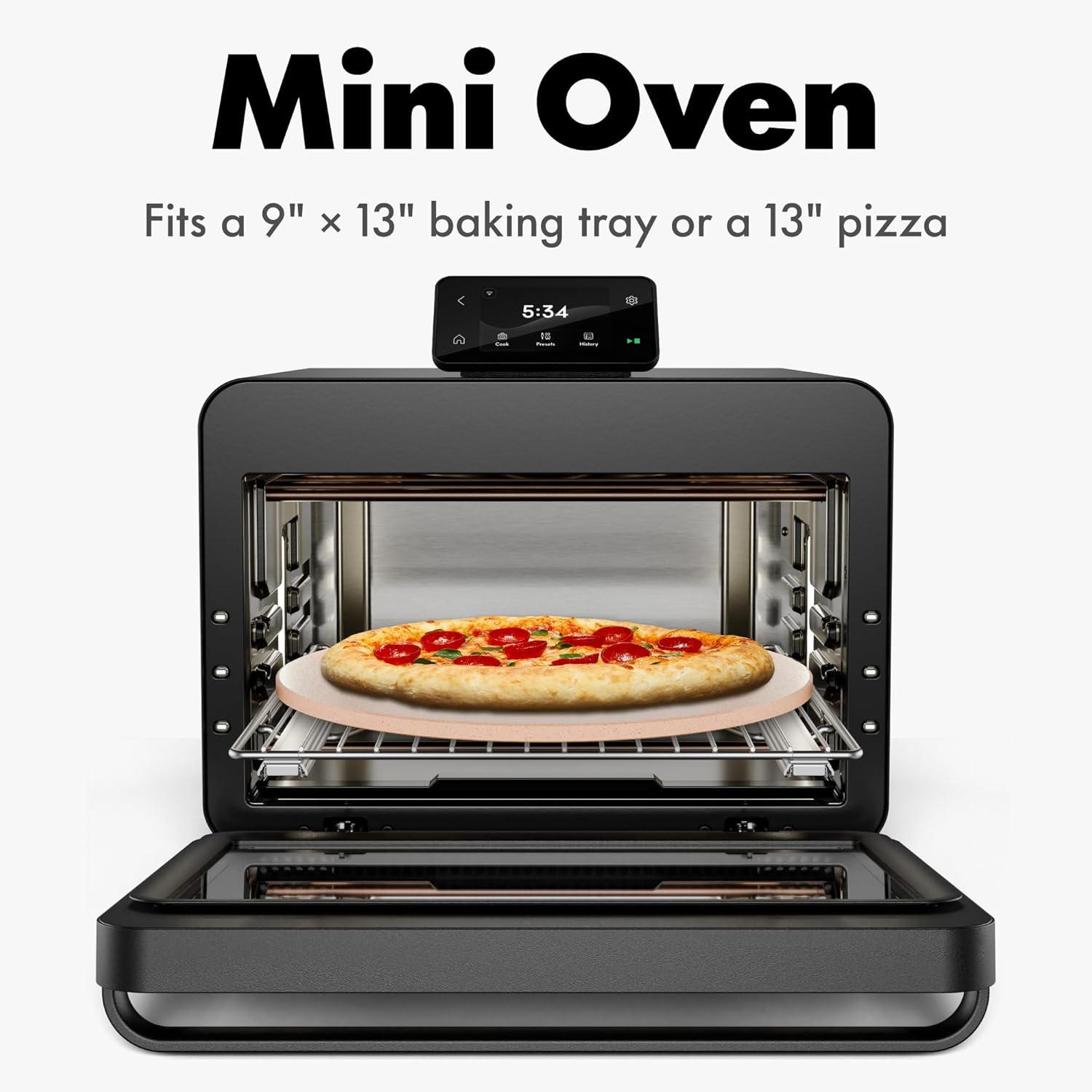 CHEF iQ MiniOven Smart Toaster Oven Air Fryer Combo, 11-in-1 Countertop Convection Oven, Bake, Broil, Air Fry, Broil, Dehydrate, 1750W, 25 Qt Capacity, Fast Cooking with Touchscreen Controls – Black7 CHEF iQ MiniOven Smart Toaster Oven Air Fryer Combo, 11-in-1 Countertop Convection Oven, Bake, Broil, Air Fry, Broil, Dehydrate, 1750W, 25 Qt Capacity, Fast Cooking with Touchscreen Controls – Black