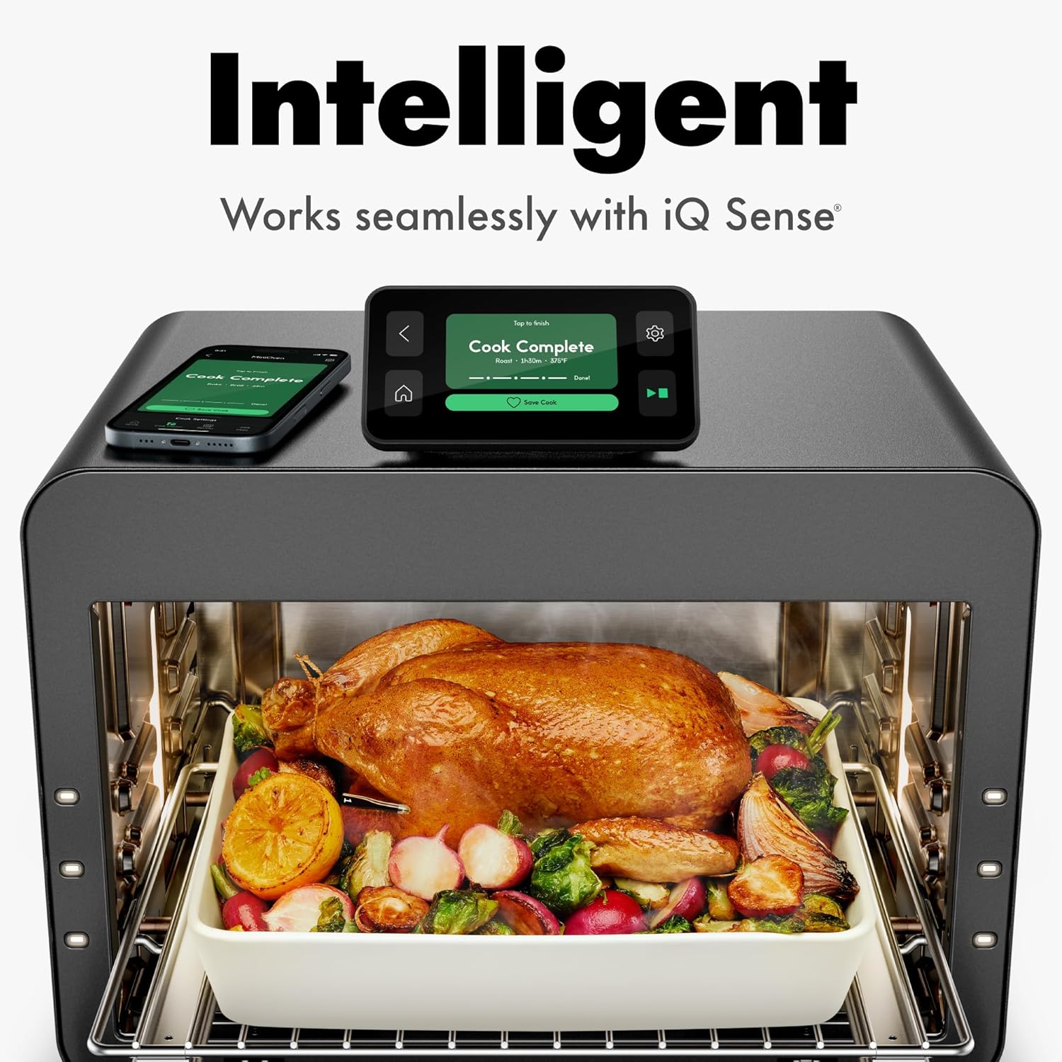 CHEF iQ MiniOven Smart Toaster Oven Air Fryer Combo, 11-in-1 Countertop Convection Oven, Bake, Broil, Air Fry, Broil, Dehydrate, 1750W, 25 Qt Capacity, Fast Cooking with Touchscreen Controls – Black9 CHEF iQ MiniOven Smart Toaster Oven Air Fryer Combo, 11-in-1 Countertop Convection Oven, Bake, Broil, Air Fry, Broil, Dehydrate, 1750W, 25 Qt Capacity, Fast Cooking with Touchscreen Controls – Black