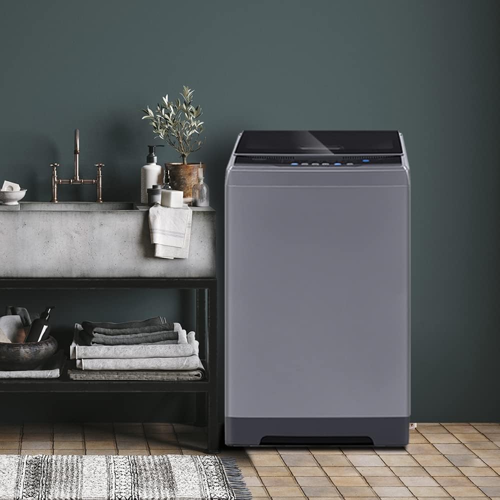COMFEE’ Washing Machine 2.4 Cu.ft LED Portable Washing Machine and Washer Lavadora Portátil Compact Laundry, 8 Models, Environmentally Friendly, Child Lock for RV, Dorm, Apartment Magnetic Gray112 COMFEE’ Washing Machine 2.4 Cu.ft LED Portable Washing Machine and Washer Lavadora Portátil Compact Laundry, 8 Models, Environmentally Friendly, Child Lock for RV, Dorm, Apartment Magnetic Gray