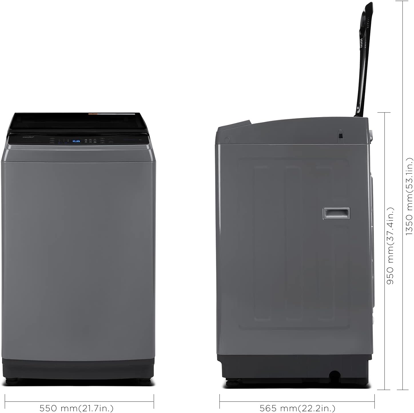 COMFEE’ Washing Machine 2.4 Cu.ft LED Portable Washing Machine and Washer Lavadora Portátil Compact Laundry, 8 Models, Environmentally Friendly, Child Lock for RV, Dorm, Apartment Magnetic Gray8 COMFEE’ Washing Machine 2.4 Cu.ft LED Portable Washing Machine and Washer Lavadora Portátil Compact Laundry, 8 Models, Environmentally Friendly, Child Lock for RV, Dorm, Apartment Magnetic Gray