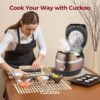 CUCKOO CRP-JHR1009F 10-Cup (Uncooked) / 20-Cup (Cooked) Induction Heating Pressure Rice Cooker with Nonstick Inner Pot, 16 Menu Options, Fuzzy Logic Tech, 3 Voice Guide, Auto Clean (Copper/Black) CUCKOO CRP-JHR1009F 10-Cup (Uncooked) / 20-Cup (Cooked) Induction Heating Pressure Rice Cooker with Nonstick Inner Pot, 16 Menu Options, Fuzzy Logic Tech, 3 Voice Guide, Auto Clean (Copper/Black)