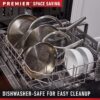 Calphalon Premier Space-Saving Stainless Steel Pots and Pans, 10-Piece Cookware Set