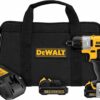 DEWALT 12V MAX Cordless Screwdriver, 1/4-Inch Hex Chuck, 1-Inch Bit Tips, Electric (DCF610S2)