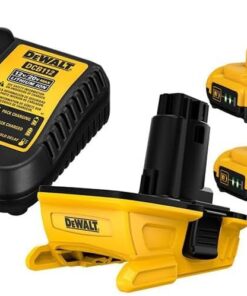 DEWALT 20V MAX Battery Adapter Kit, 18V to 20V, 2 Batteries and Charger Included (DCA2203C)