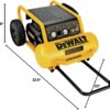 DEWALT Air Compressor, 225-PSI Max, Hand Carry with Wheels, 4-1/2 Gallon (D55146)