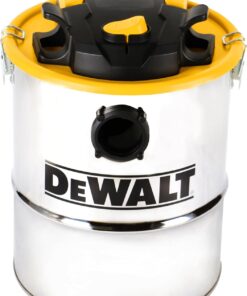 DEWALT Ash Vacuum DXV04A, 4 Gallon Metal Canister, 4 HP Powerful Motor, Strong Suction, and Efficient Filtration Safe Ash Vacuum for Pellet Stoves, Fireplaces, and BBQ Grills