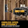 DEWALT Cordless Screwdriver USB Rechargeable with FLEXDRIVE Control and Screwdriver Bit Set, Electric Screwdriver Cordless with LED Light (DWHT66719)