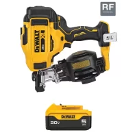 DEWALT DCN45RNBW205 20-Volt MAX Lithium-Ion 15° Electric Cordless Roofing Nailer