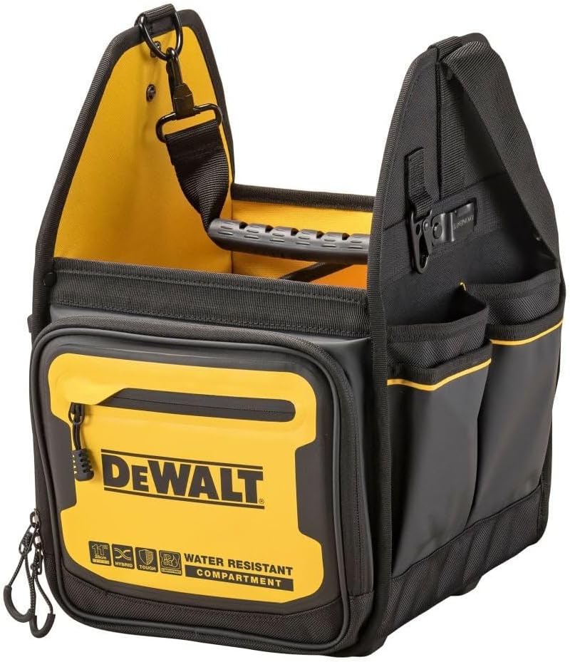DEWALT Tool Bag, Electrician Tote, Tool Storage and Organization, Durable and Water Resistant, 11 Inch (DWST560105)6 DEWALT Tool Bag, Electrician Tote, Tool Storage and Organization, Durable and Water Resistant, 11 Inch (DWST560105)