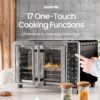 Digital Air Fryer Toaster Oven Combo | 17 One Touch Cooking Functions | Fits 12" Pizza | Cooks Food Quickly With Little to No Oil | Stainless Steel Air Fryer | Toaster Ovens Countertop | Gourmia Digital Air Fryer Toaster Oven Combo | 17 One Touch Cooking Functions | Fits 12" Pizza | Cooks Food Quickly With Little to No Oil | Stainless Steel Air Fryer | Toaster Ovens Countertop | Gourmia