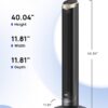Dreo 40'' WiFi Tower Fan, 26ft/s High-Speed Cooling, Quiet Floor Fan with Remote, 90° Oscillating Fan, 4 Modes, 12H Timer, Touch Control, Standing Cooling Fan for Bedroom, Home, Office Room, Gold Dreo 40'' WiFi Tower Fan, 26ft/s High-Speed Cooling, Quiet Floor Fan with Remote, 90° Oscillating Fan, 4 Modes, 12H Timer, Touch Control, Standing Cooling Fan for Bedroom, Home, Office Room, Gold