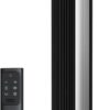 Dreo Bladeless Tower Fan - 25ft/s, 4 Speeds, 4 Modes, 90° Oscillation, 8H Timer, Ultra Quiet for Bedroom, Indoors, Silver (Nomad One)