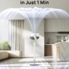 Dreo Fan for Bedroom, 120° Oscillating Standing Fan, Quiet Pedestal Fan with DC Motor, 9 Speeds, 4 modes, 20dB, 120° Manual Vertical, 37-42" Adjustable Height, 9H Timer, White