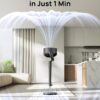 Dreo Fan for Bedroom, 120° Oscillating Standing Fans, Quiet Floor Fan with DC Motor, 100ft Pedestal Fans for Room, 9 Speeds, 4 modes, 20dB, 120° Manual Vertical, 37-42" Adjustable Height, 9H Timer