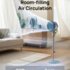 Dreo Fan for Bedroom, 80° Oscillating Standing Fan, 25dB Quiet, 80ft Pedestal Fans for Home Office, 90° Manual Vertical, 3 Speeds, Remote, 34-41" Adjustable Height, Air Circulator, Grey Dreo Fan for Bedroom, 80° Oscillating Standing Fan, 25dB Quiet, 80ft Pedestal Fans for Home Office, 90° Manual Vertical, 3 Speeds, Remote, 34-41" Adjustable Height, Air Circulator, Grey