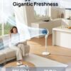 Dreo Fan for Bedroom, 80° Oscillating Standing Fan, 25dB Quiet, 80ft Pedestal Fans for Home Office, 90° Manual Vertical, 3 Speeds, Remote, 34-41" Adjustable Height, Air Circulator, White Dreo Fan for Bedroom, 80° Oscillating Standing Fan, 25dB Quiet, 80ft Pedestal Fans for Home Office, 90° Manual Vertical, 3 Speeds, Remote, 34-41" Adjustable Height, Air Circulator, White