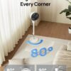 Dreo Fan for Bedroom, 80° Oscillating Standing Fan, 25dB Quiet, 80ft Pedestal Fans for Home Office, 90° Manual Vertical, 3 Speeds, Remote, 34-41" Adjustable Height, Air Circulator, White Dreo Fan for Bedroom, 80° Oscillating Standing Fan, 25dB Quiet, 80ft Pedestal Fans for Home Office, 90° Manual Vertical, 3 Speeds, Remote, 34-41" Adjustable Height, Air Circulator, White