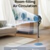 Dreo Fan for Bedroom, 80° Oscillating Standing Fan, 25dB Quiet, 80ft Pedestal Fans for Home Office, 90° Manual Vertical, 3 Speeds, Remote, 34-41" Adjustable Height, Air Circulator Dreo Fan for Bedroom, 80° Oscillating Standing Fan, 25dB Quiet, 80ft Pedestal Fans for Home Office, 90° Manual Vertical, 3 Speeds, Remote, 34-41" Adjustable Height, Air Circulator