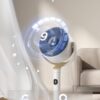 Dreo Smart Fan for Bedroom, 120° +120° Omni-Directional Oscillating Fans, 90ft Quiet Pedestal Fan with RGB Light, 9 Speeds, 6 Modes, 20dB, 8H Timer, Wi-Fi/Voice/Alexa, 37-42" Floor Fans with Remote