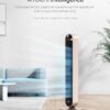 Dreo Smart Tower Fan Voice Control, 120° Oscillating Fan Works with Alexa/Google/App/Remote, 42 Inch, 25dB Quiet DC Bladeless Fan for Bedroom,12 Speeds, Floor Fan for Home, Office, Pilot Max S