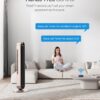 Dreo Smart Tower Fan Voice Control, 120° Oscillating Fan Works with Alexa/Google/App/Remote, 42 Inch, 25dB Quiet DC Bladeless Fan for Bedroom,12 Speeds, Floor Fan for Home, Office, Pilot Max S