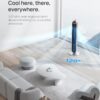 Dreo Smart Tower Fan Voice Control, 120° Oscillating Fan Works with Alexa/Google/App/Remote, 42 Inch, 25dB Quiet DC Bladeless Fan for Bedroom,12 Speeds, Floor Fan for Home, Office, Pilot Max S