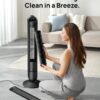 Dreo Smart Tower Fan WiFi Voice Control, Works with Alexa/Google, Cruiser Pro T1S Floor Standing Bladeless Oscillating Fan with Remote, 6 Speeds, 4 Modes, 12H Timer, for Indoor Bedroom Home Office Dreo Smart Tower Fan WiFi Voice Control, Works with Alexa/Google, Cruiser Pro T1S Floor Standing Bladeless Oscillating Fan with Remote, 6 Speeds, 4 Modes, 12H Timer, for Indoor Bedroom Home Office