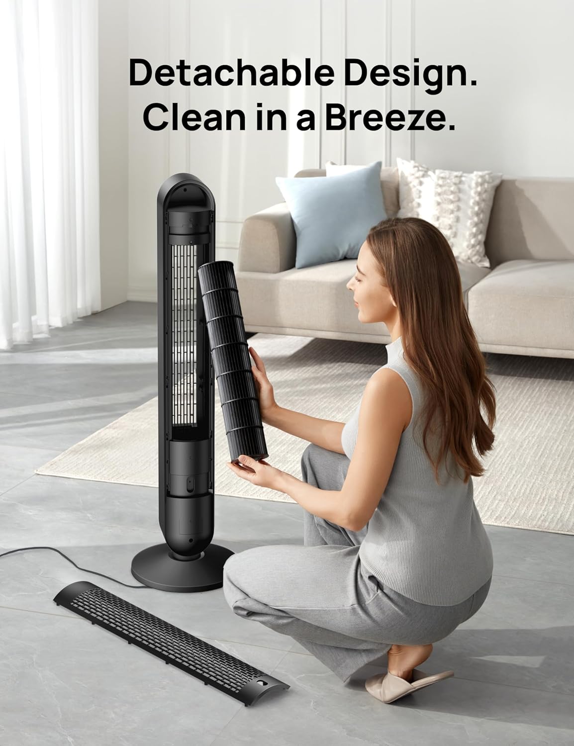 Dreo Smart Tower Fan WiFi Voice Control, Works with Alexa Google, Cruiser Pro T1S Floor Standing Bladeless Oscillating Fan with Remote, 6 Speeds, 4 Modes, 12H Timer, for Indoor Bedroom Home Office78 Dreo Smart Tower Fan WiFi Voice Control, Works with Alexa/Google, Cruiser Pro T1S Floor Standing Bladeless Oscillating Fan with Remote, 6 Speeds, 4 Modes, 12H Timer, for Indoor Bedroom Home Office